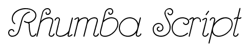 Rhumba Script font